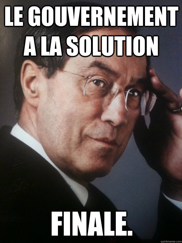 Le gouvernement a la solution Finale.  FNUMP