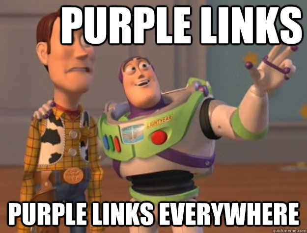 PURPLE LINKS PURPLE LINKS EVERYWHERE  Pinks everywhere