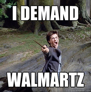 i demand walmartz  Pissed off Harry