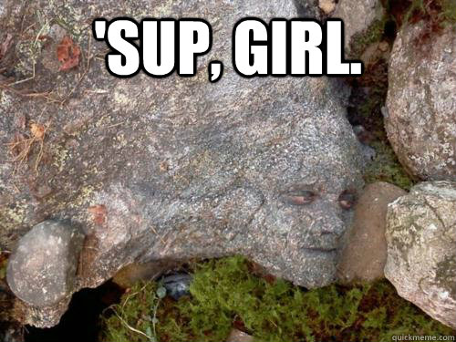 'sup, girl. - 'sup, girl.  Camouflage Peeta