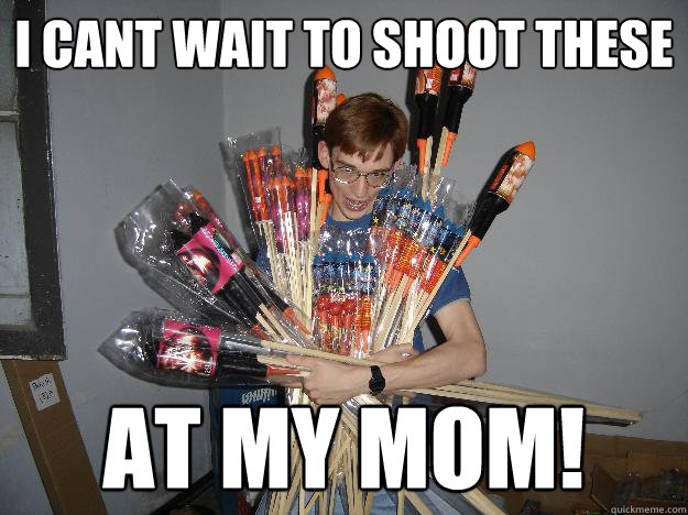 i cant wait to shoot these at my mom!  Crazy Fireworks Nerd