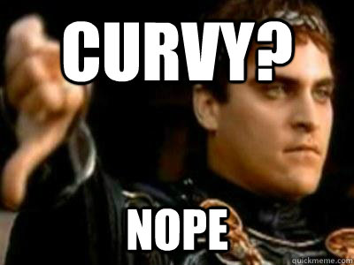 Curvy? Nope  Downvoting Roman
