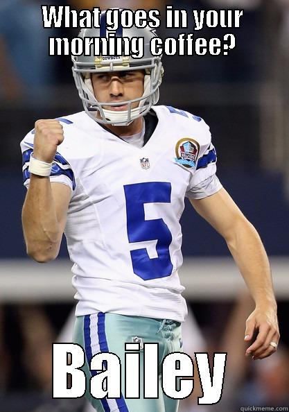 WHAT GOES IN YOUR MORNING COFFEE? BAILEY Misc