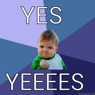 YES  YEEEES Success Kid