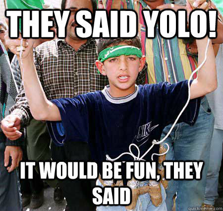 They said YOLO! It would be fun, they said - They said YOLO! It would be fun, they said  Misc