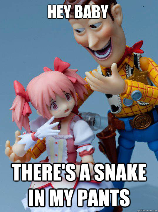 Hey baby There's a snake in my pants  Sexual Harassment Woody