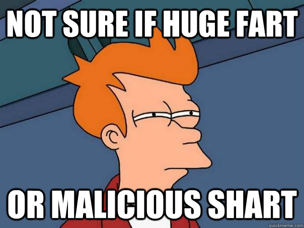 Not sure if huge fart or malicious shart  Futurama Fry