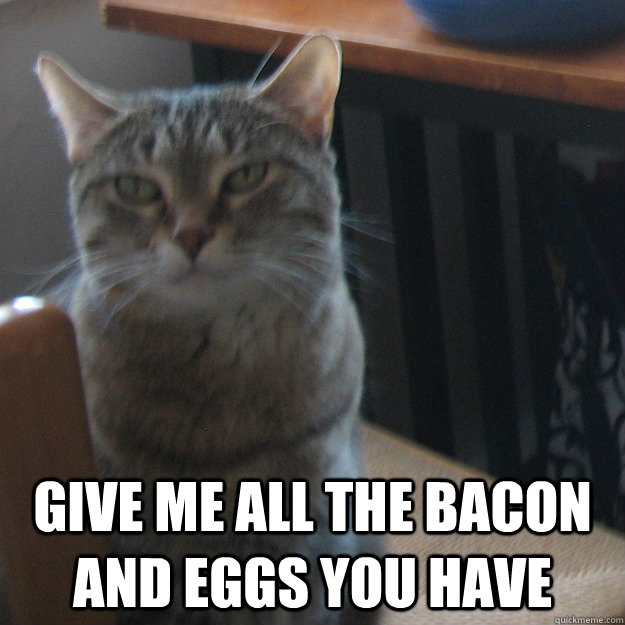  Give me all the bacon and eggs you have -  Give me all the bacon and eggs you have  Cat Swanson