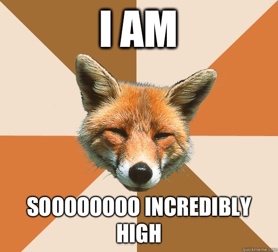 I am  Soooooooo incredibly high   Condescending Fox