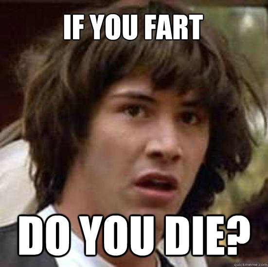 IF YOU FART DO YOU DIE?  conspiracy keanu