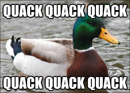 Quack Quack Quack Quack Quack Quack  Actual Advice Mallard