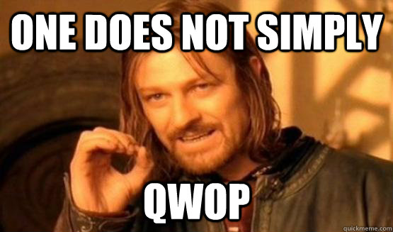 One does not simply QWOP  One does not simply leave 9gag