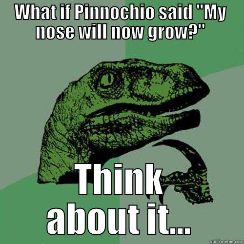 WHAT IF PINNOCHIO SAID 