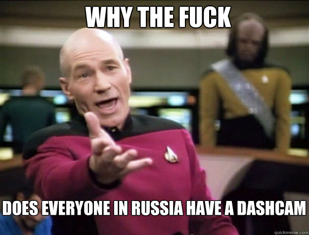 WHY THE FUCK does everyone in Russia have a dashcam  Piccard 2