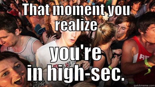 THAT MOMENT YOU REALIZE YOU'RE IN HIGH-SEC. Sudden Clarity Clarence