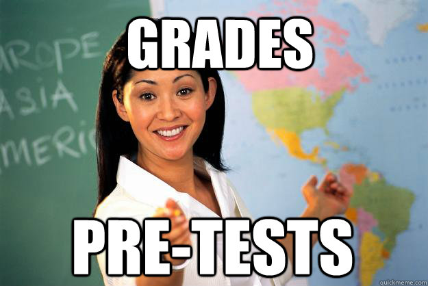 Grades Pre-Tests  Unhelpful High School Teacher