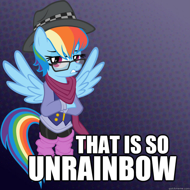 That is so UNRAINBOW - That is so UNRAINBOW  Hipster Dash