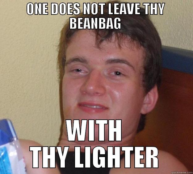 ONE DOES NOT LEAVE THY BEANBAG WITH THY LIGHTER 10 Guy