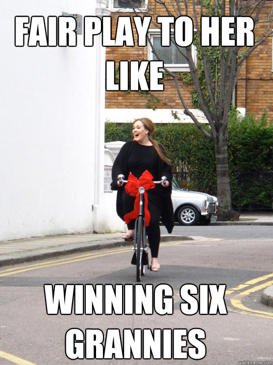 FAIR PLAY TO HER LIKE WINNING SIX GRANNIES  