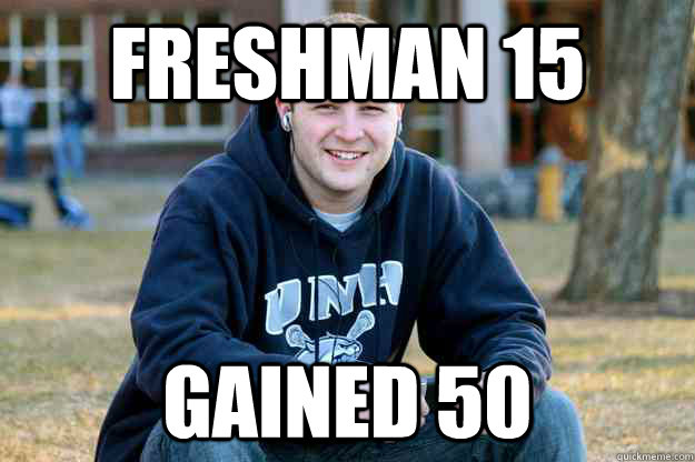 Freshman 15 Gained 50 - Freshman 15 Gained 50  Reflecting College Senior