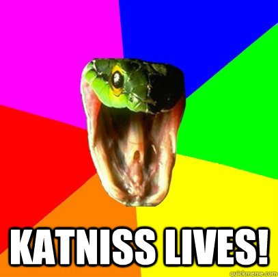 Katniss lives!  Spoiler Snake