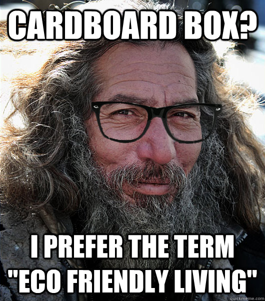 Cardboard box? I prefer the term 