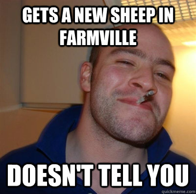 Gets a new sheep in farmville doesn't tell you  GGG plays SC