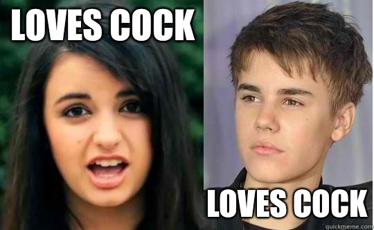 Loves cock Loves cock  Rebecca Blac vs Justin Bieber