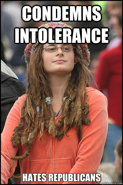 condemns intolerance hates republicans - condemns intolerance hates republicans  Misc
