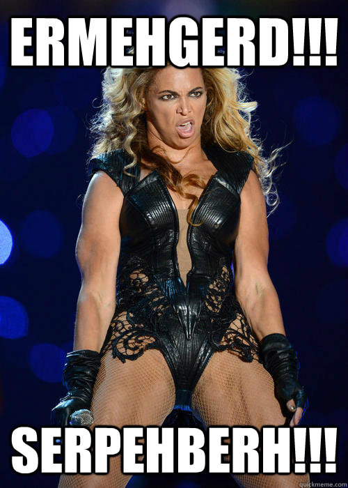 Ermehgerd!!! serpehberh!!!  Beyonce