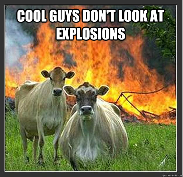 COOL GUYS DON'T LOOK AT EXPLOSIONS  - COOL GUYS DON'T LOOK AT EXPLOSIONS   Evil cows