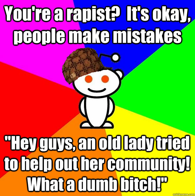 You're a rapist?  It's okay, people make mistakes 