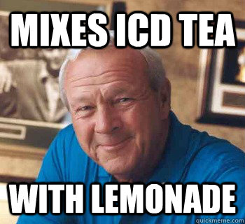 Mixes Icd tea With Lemonade  