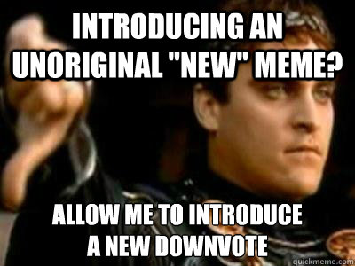 Introducing an unoriginal 
