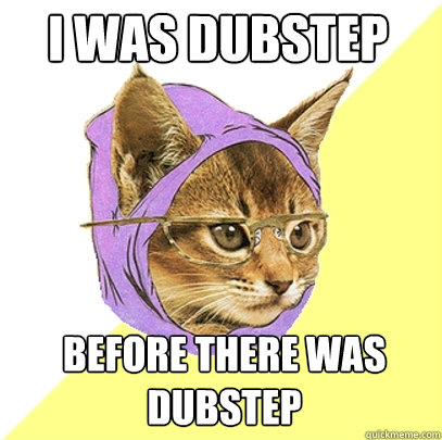 I was dubstep Before there was dubstep  Hipster Kitty