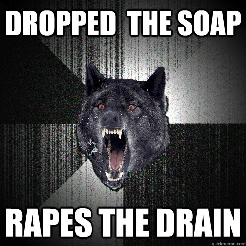 DROPPED  THE SOAP RAPES THE DRAIN  Insanity Wolf