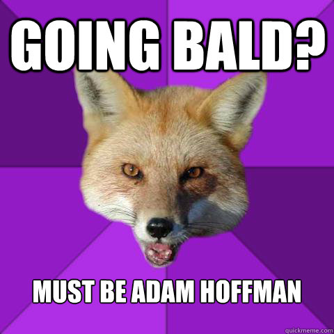 Going bald? Must be Adam Hoffman  Forensics Fox