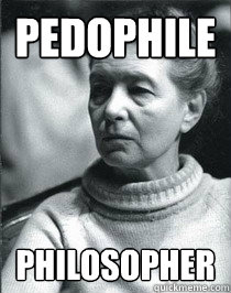Pedophile philosopher  