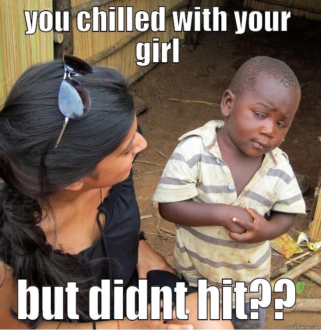 YOU CHILLED WITH YOUR GIRL BUT DIDNT HIT?? Skeptical Third World Kid
