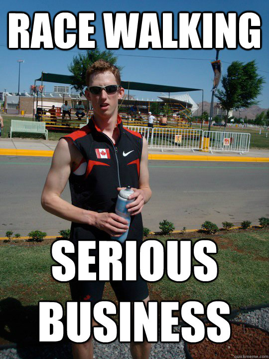 race walking serious business - race walking serious business  Evan Dunfee Olympian