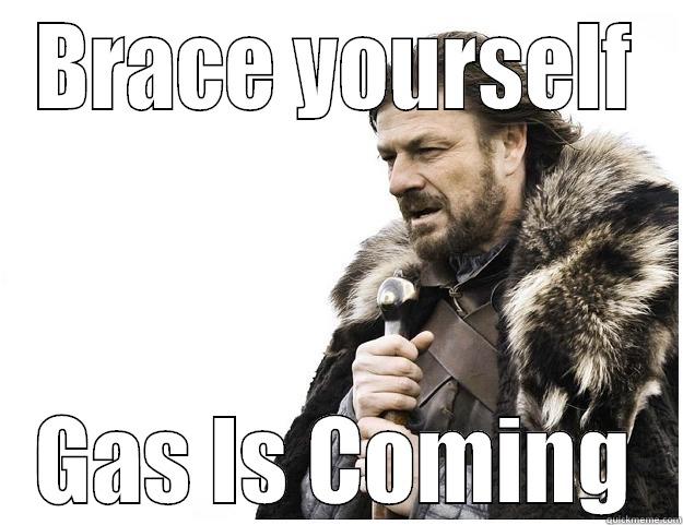 BRACE YOURSELF GAS IS COMING Imminent Ned