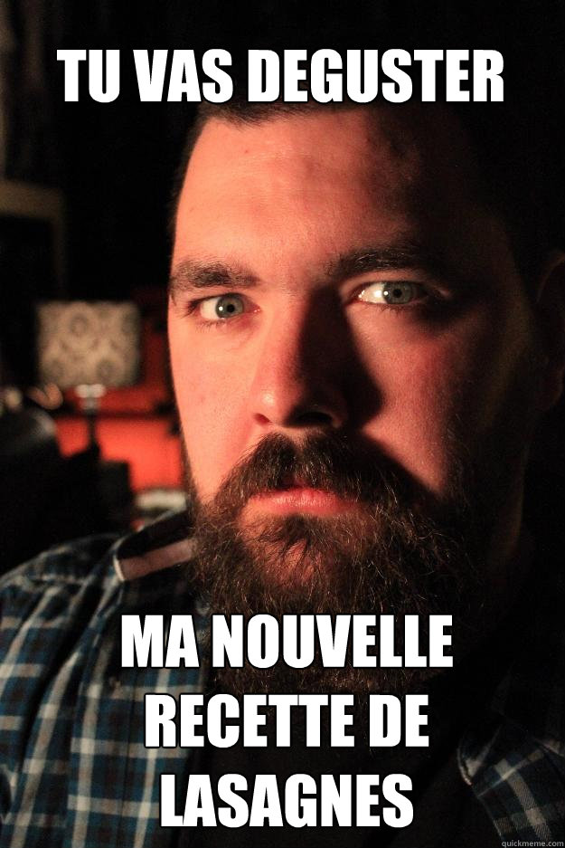 tu vas deguster ma nouvelle recette de lasagnes  Dating Site Murderer
