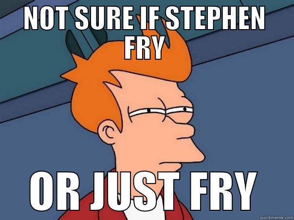 NOT SURE IF STEPHEN FRY OR JUST FRY Futurama Fry