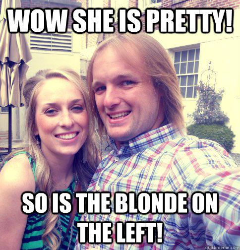 Wow she is pretty!  So is the blonde on the left!  