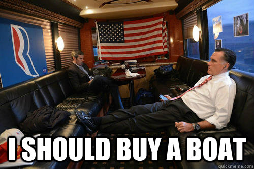  I should buy a boat  Sudden Realization Romney