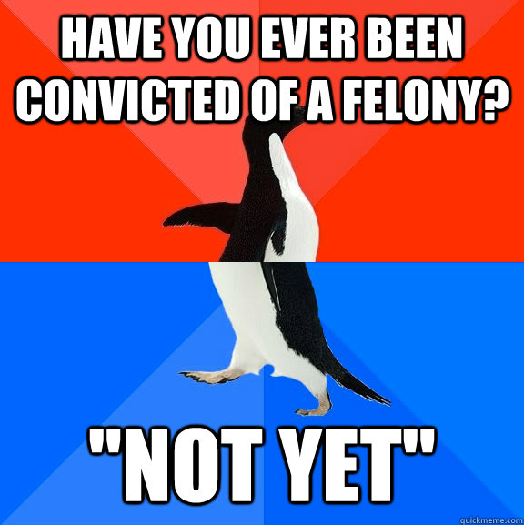 Have you ever been convicted of a felony? 