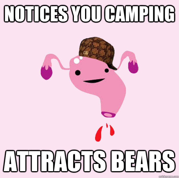 notices you camping attracts bears  scumbag uterus valentines day