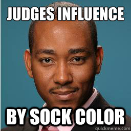 Judges Influence By Sock Color - Judges Influence By Sock Color  Muhammad