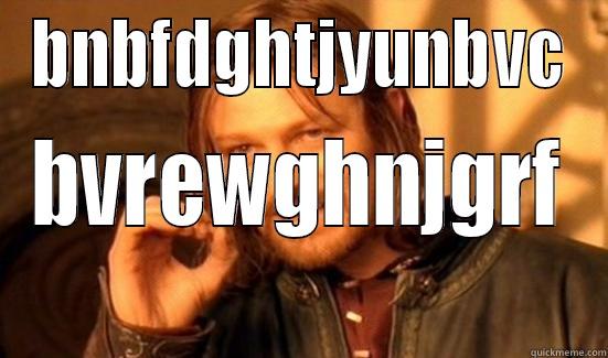 BNBFDGHTJYUNBVC BVREWGHNJGRF Boromir