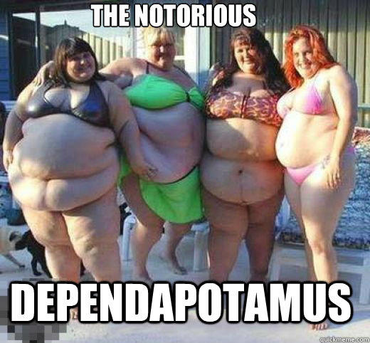 the notorious dependapotamus - the notorious dependapotamus  fat chicks